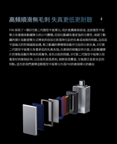 EPZ P40 入耳式耳機 四單元混合架構聲學設計｜層次、密度與耐聽度兼顧的全能型調音9