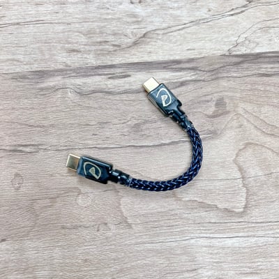 大力揚 Power Praise 星弦 Hoshi no Gen USB 小尾巴升級線 8芯 單晶銀 TYPE C Micro Mojo Hugo1