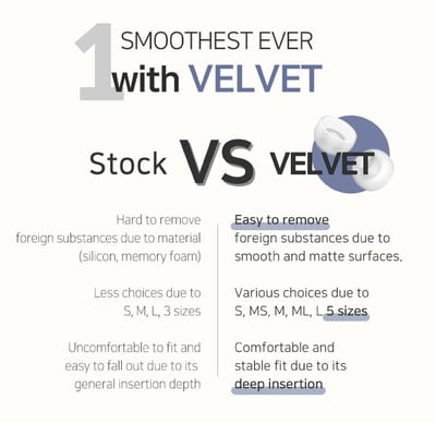 韓國 DIVINUS VELVET For TWS 真無線藍芽耳機專用耳塞 | 一盒3對 | 可洩壓的耳塞 | 公司貨3