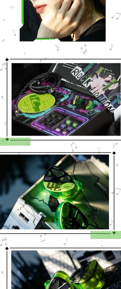 Harmonic Empire 小喬 搖滾版 XiaoQiao Rock Edition 入耳式耳機｜石墨烯振膜動圈16