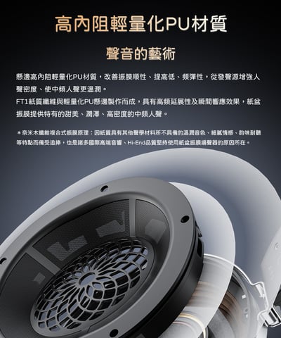 FiiO FT1 封閉式動圈頭戴式 黑胡桃實木外殼 可換線耳機5
