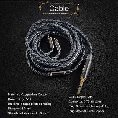 Kinera Celest 鳳鳴天音 Wyvern Black 黑龍 10mm LCP 動圈入耳式耳機 耳道式 CM 0.784