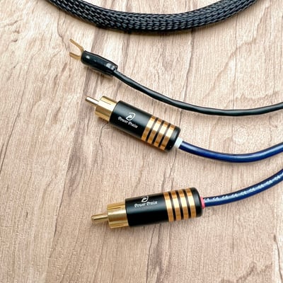 大力揚 Power Praise CAB206 日本鐵三角 TD04-0501 RCA訊號線 含接地線應用於黑膠與唱頭放大機連接2