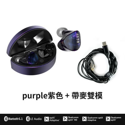 BGVP Q5 真無線雙模入耳式耳機｜五單元混合架構・藍牙 6.1・0.78mm 2Pin 有線連接19