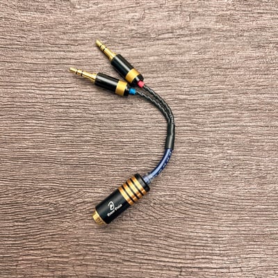 大力揚 Power Praise x 日本鐵三角 CAB165 Mojo / PHA-3 專用轉接線 雙3.5mm立體 轉 4.4mm平衡母座 線身1