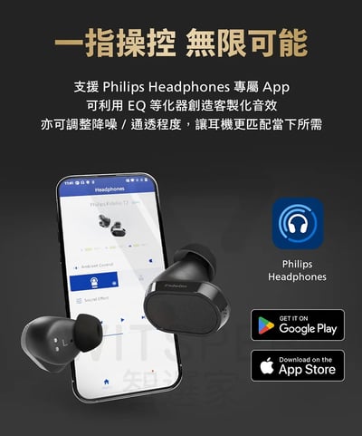Philips Fidelio T2 主動降噪真無線藍牙耳機丨極致聽感 執著於音10