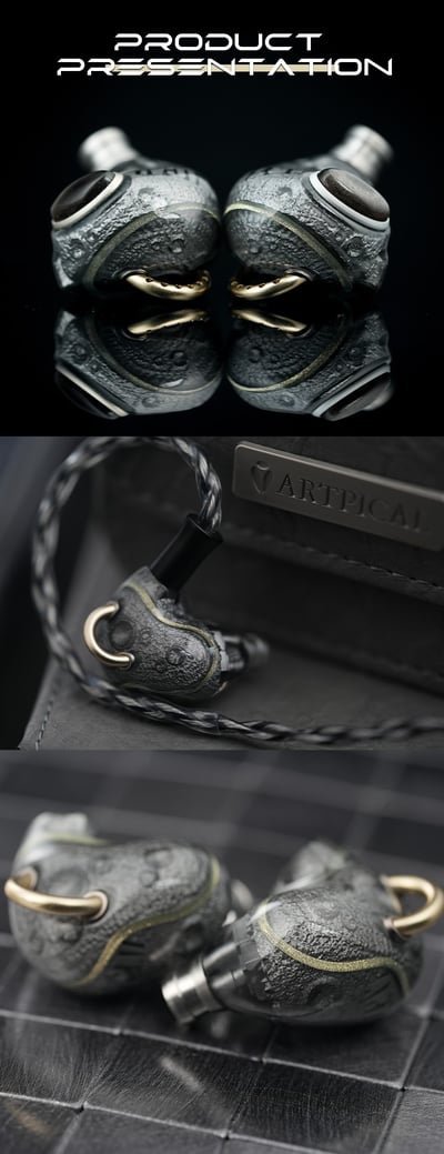 ARTPICAL Lunar Ring 月暈 入耳式耳機 月面意象混合單元設計7