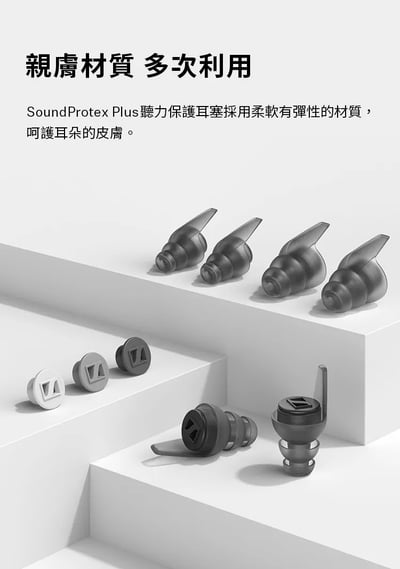 Sennheiser SoundProtex Plus 聽力保護耳塞 濾波器耳塞 音樂會 睡眠 旅行 工作 降噪耳塞9