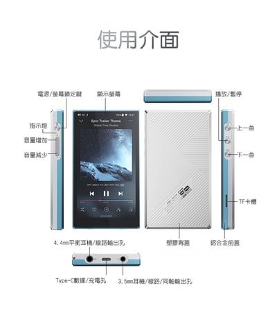 FIIO JM21 Hi-Fi無損隨身音樂播放器｜輕薄機身×強悍音質 × 全能應用一次滿足16