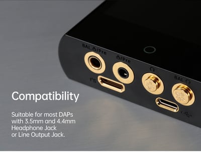 凱音 Cayin P35A & P44A 黃銅鍍金訂製防塵蓋 3.5mm/4.4mm2