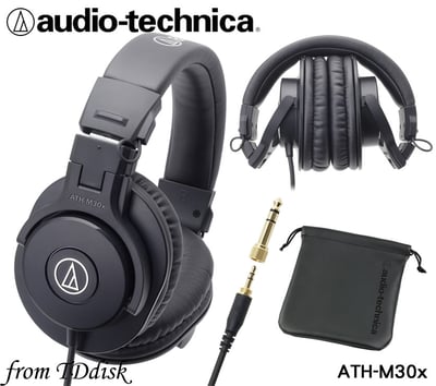 Audio-Technica ATH-M30x 專業錄音室監聽耳機｜高清晰度 × 平直均衡聲音表現3