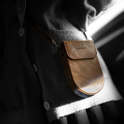 MoonDrop 水月雨 U-Bag 復古油蠟皮革 小白 收納包5