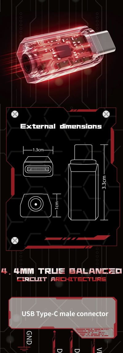 Harmonic Empire 丈八蛇矛 USB DAC 小尾巴｜4.4mm 獨立正負相平衡輸出12