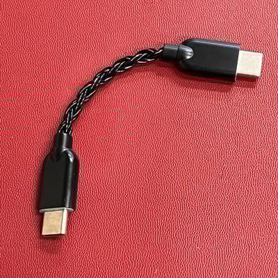 KUANG PAI 狂派 TYPE C 轉 TYPE C 單晶銅鍍銀線 W2 RU6 Colibri mojo2 適用1