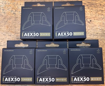 日本 acoustune AEX50 AEX07 AEX70 矽膠耳塞盒裝(贈耳塞收納盒)6