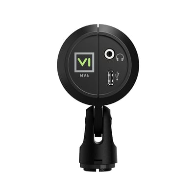 SHURE MV6 Gen 2 第二代 USB 電競麥克風｜動圈心形指向・即時降噪・自動音量・黑白雙色3
