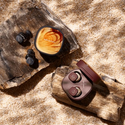 Audio-Technica 日本鐵三角ATH-SQ1TW2 BW/GY 真無線藍牙耳機 獨一無二的咖啡藝術花紋限定色13