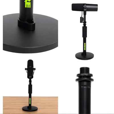 SHURE SH-DESKTOP1 桌上型麥克風圓底座｜穩固支撐 × 人體工學設計 × 專業錄音首選3