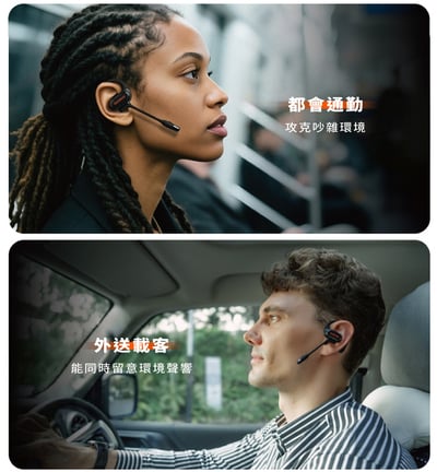 OpenRock Link 20 開放式無線耳機 藍牙6.0｜ AI 即時翻譯 × 通話降噪 × 會議錄音｜最強商務耳機推薦7