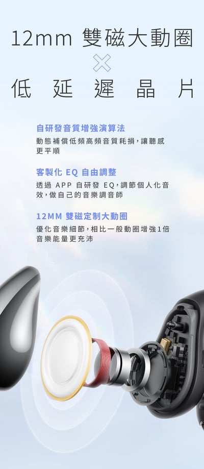 SOUNDPEATS PearlClip Pro CC PRO 耳夾式真無線耳機｜極致舒適・輕盈時尚・音質震撼全新境界！13