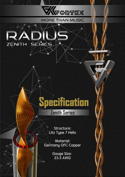 香港 Vortex Cables Zenith Series Radius 德國無氧銅耳機升級線｜自然溫潤，讓耳機回到更耐聽的聲音底色1