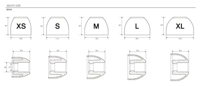 日本 acoustune AEX50 AEX07 AEX70 矽膠耳塞盒裝(贈耳塞收納盒)9