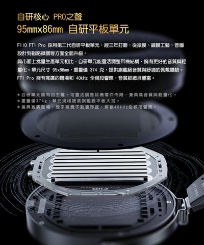 FIIO FT1 Pro 平板旗艦開放式耳罩耳機｜創新技術打造極致音質與舒適佩戴2