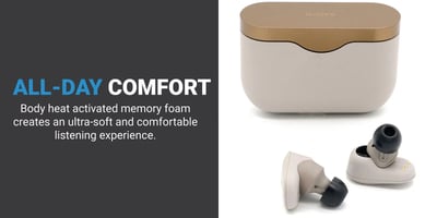 Comply TrueGrip™ TW-200-C 海棉/泡棉耳塞三對入 適用Sony WF-1000XM4 beats fit pro3