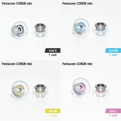 日本 Pentaconn COREIR mini 金屬矽膠耳塞｜專為真無線耳機打造的舒適升級新選擇4