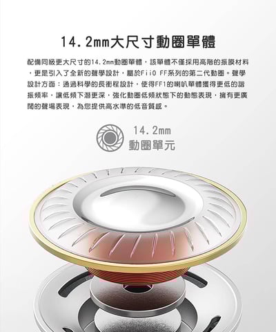 FiiO FF1 可換線 鍍鈹振膜 平頭塞耳機3