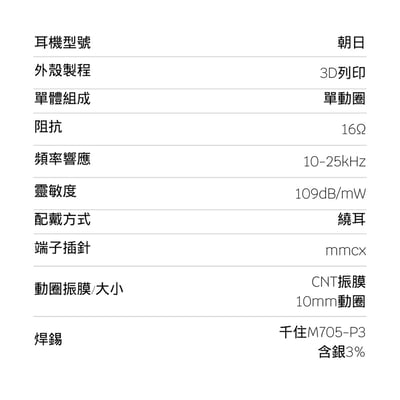 Eartender 朝日 Asahi 3D列印腔體 可換線式 MMCX 單動圈 重低音 耳道式 / 入耳式 耳機5