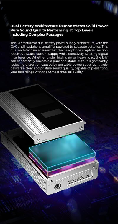 iBasso D17 Atheris｜R2R+1bit雙架構・雙Nutube真空管旗艦解碼耳擴 下單後7~10個工作天出貨9