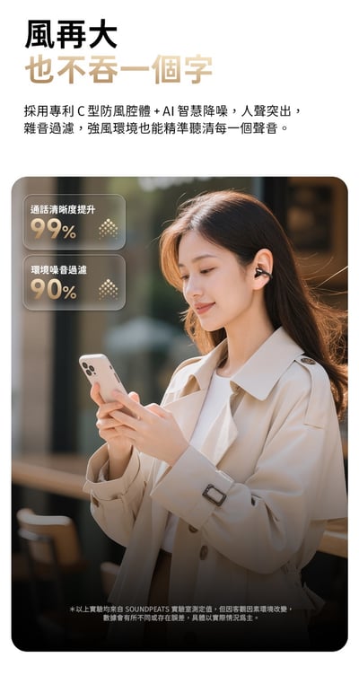 SOUNDPEATS Clip 1 杜比音效開放式耳夾真無線耳機｜輕扣即聽 沉浸隨行12