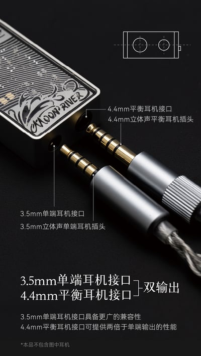 水月雨 MOONDROP 水解3 MoonRiver3 便攜DAC耳擴 小尾巴 雙CS43198解碼18