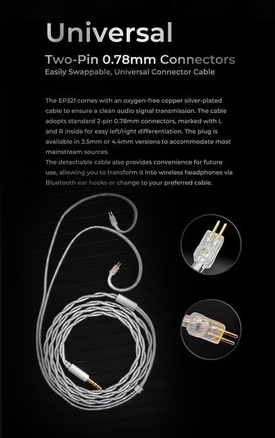 Binary EP321-MEMS 三混合六單元 MEMS 高解析入耳式耳機11