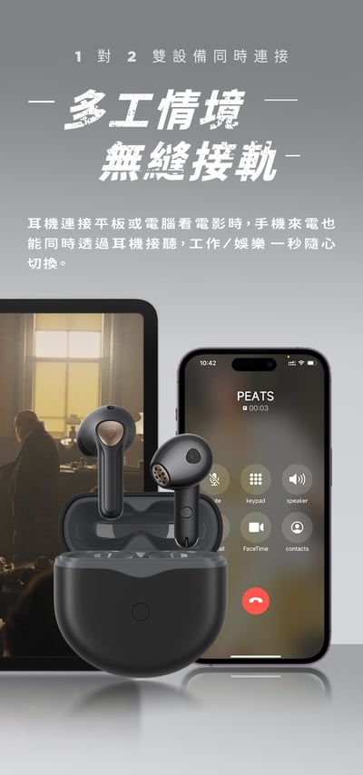 【◇SoundPeats◇】Air4 真無線藍牙耳機 (半入耳/自適應ANC/Lossless音質/藍芽5.3)10