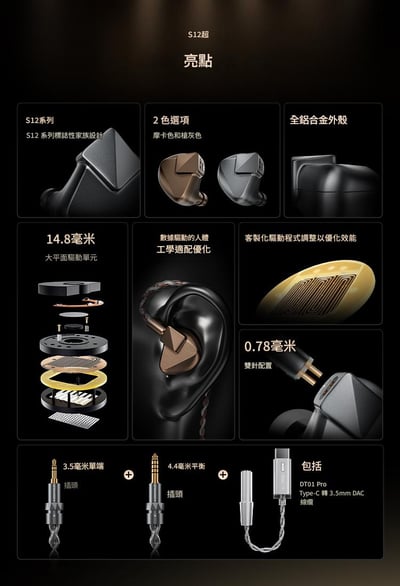 LETSHUOER S12 Ultra 平面旗艦再進化 入耳式耳機｜經典再進化的高解析實力派 🎧3