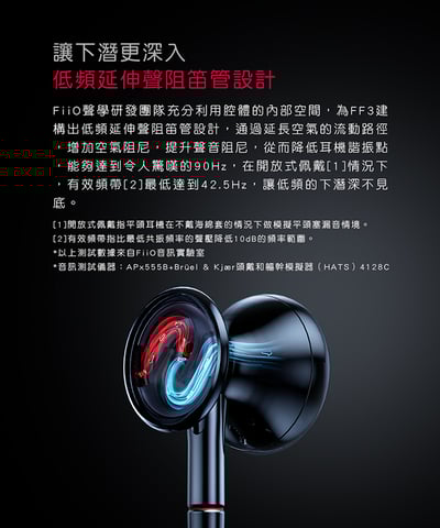 【FiiO FF3 腰鼓式雙腔體平頭塞耳機】14.2mmPU+镀铍振膜/316L不鏽鋼殼體/單晶銅鍍銀耳機線/旋鎖可更換插頭6
