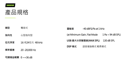 美國 SHURE  MV5C TYPE C USB 電容式麥克風 心型指向5
