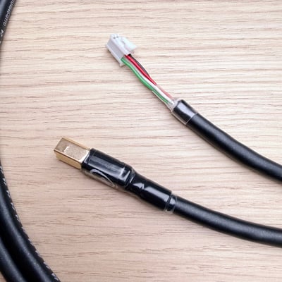 大力揚 × 日本鐵三角 DL093 PP-CU4040-GT7D 車用音響四 PIN 轉 USB Type-B 數位訊號線｜四芯無氧銅導體2