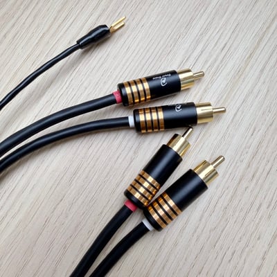 大力揚 Power Praise CAB218 屏蔽 RCA 訊號線｜含接地線・黑膠唱機／唱頭放大器專用5