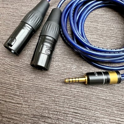 大力揚 Power Praise x 日本鐵三角 CAB212｜4.4mm 公轉 3pin XLR 公 Hi-Fi音訊轉接線3