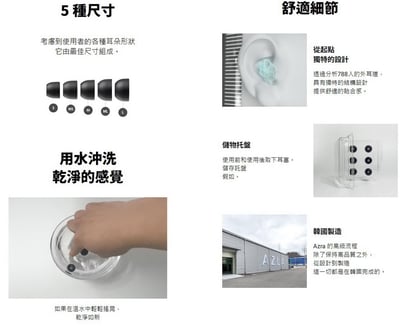 AZLA SednaEarfit Foamax 海綿耳塞 可水洗 提升ANC降噪（一盒2對4入）7