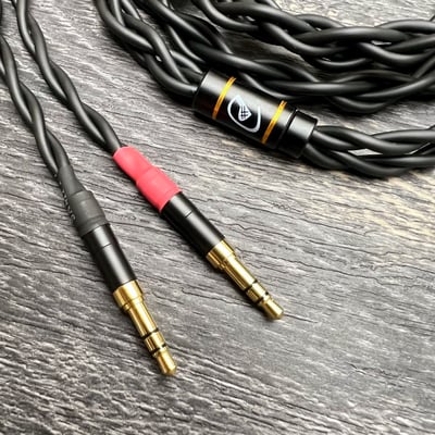 大力揚 Power Praise 闇 Dark 四芯 5N單結晶無氧銅 大耳機專用升級線 雙邊出線3