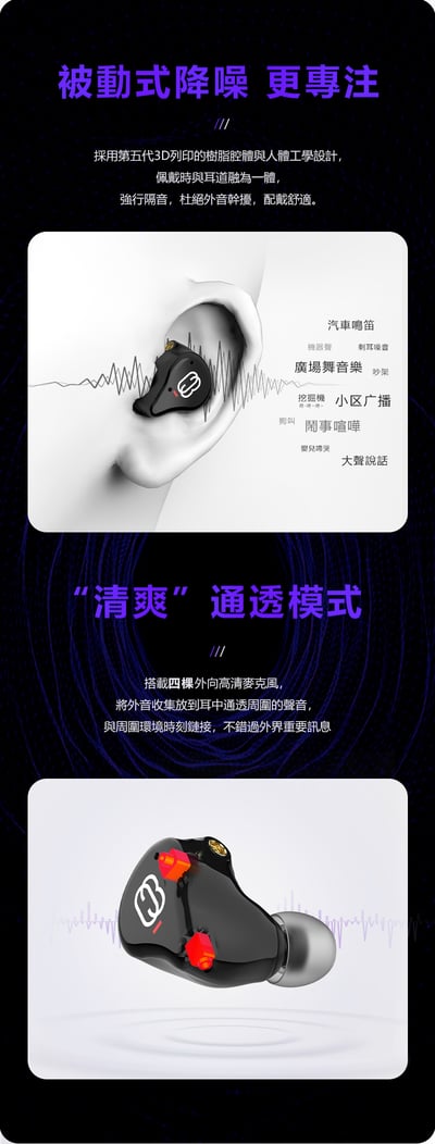 BGVP Q3 (藍牙5.3) 雙單元 真無線藍牙耳機 可換線 MMCX 耳道式耳機10