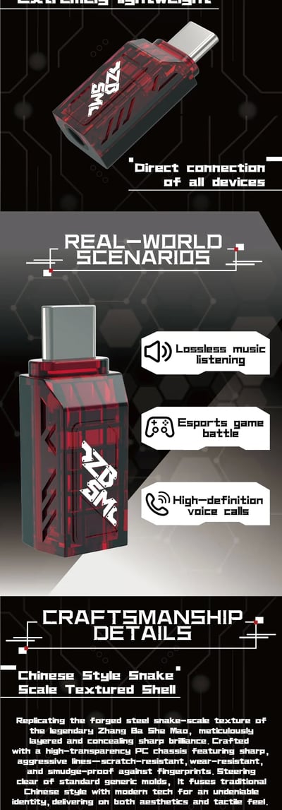 Harmonic Empire 丈八蛇矛 USB DAC 小尾巴｜4.4mm 獨立正負相平衡輸出10