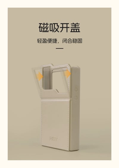 海貝 HIBY R4 官方米色皮套 R4 Case5