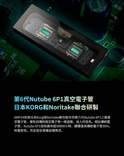 iBasso AMP14 KORG Nutube 第六代真空電子管耳放卡 4.4MM平衡 下單後預計3~5工作天到貨寄出 DX300/DX3203