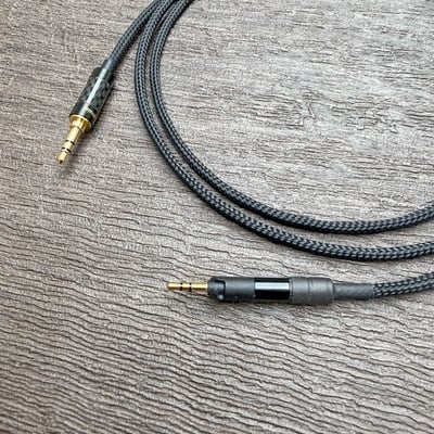 Power Praise 大力揚 CAB186 巫師 可選編織網色 MOGAMI 無氧銅 單邊出線 耳罩式耳機專用升級線 3.5mm AUX HD598 K702 MDR1A M50X2