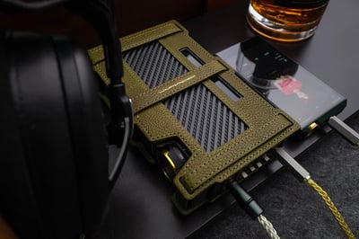 LUXURY & PRECISION EA4專用碳纖維植鞣革皮套｜輕便堅固×高效散熱×可調綁帶設計1